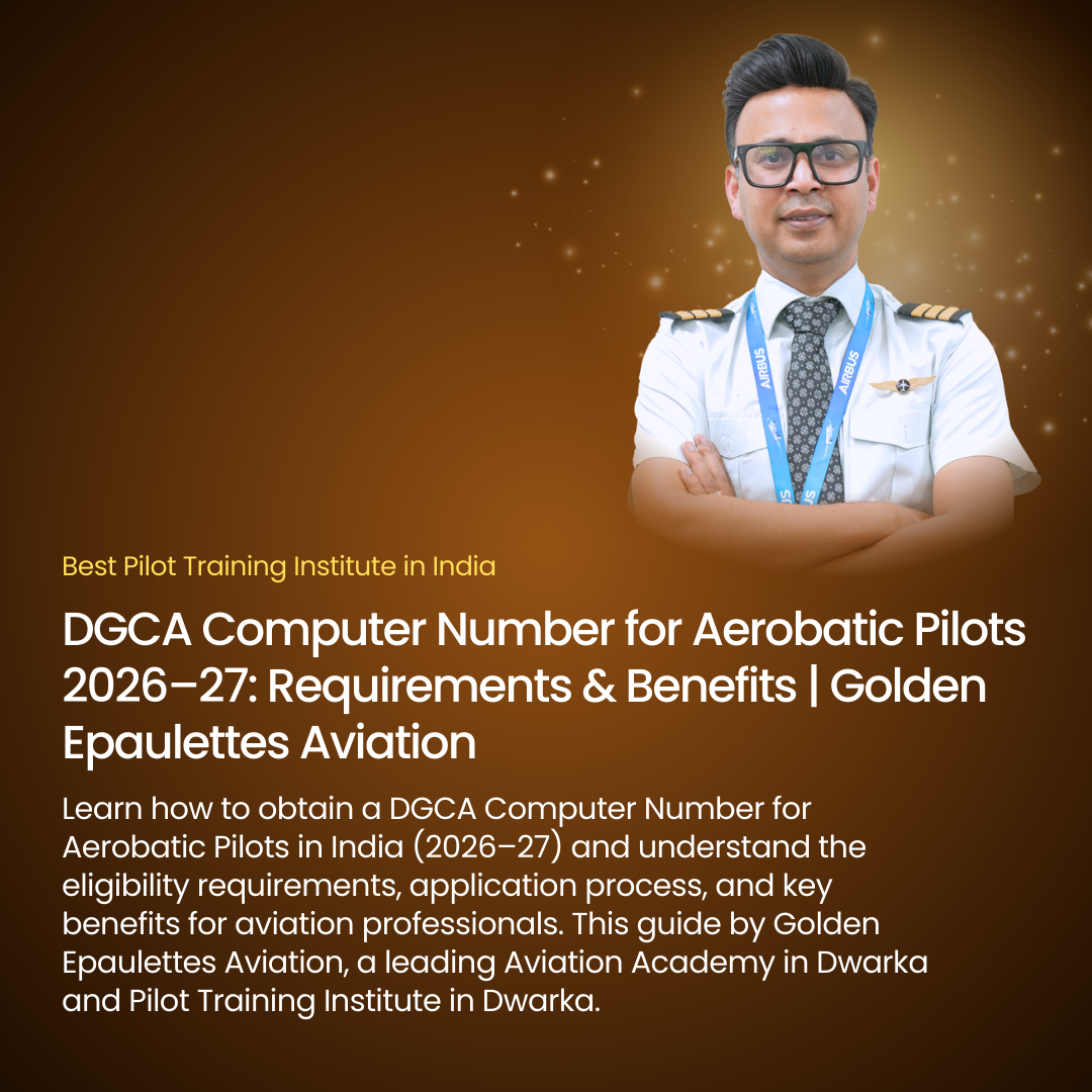 DGCA Computer Number for Aerobatic Pilots 2026–27: Requirements & Benefits | Golden Epaulettes Aviation